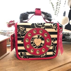 Betsey Johnson Purse w/ Retro Phone Headset